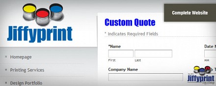 Jiffyprint Website